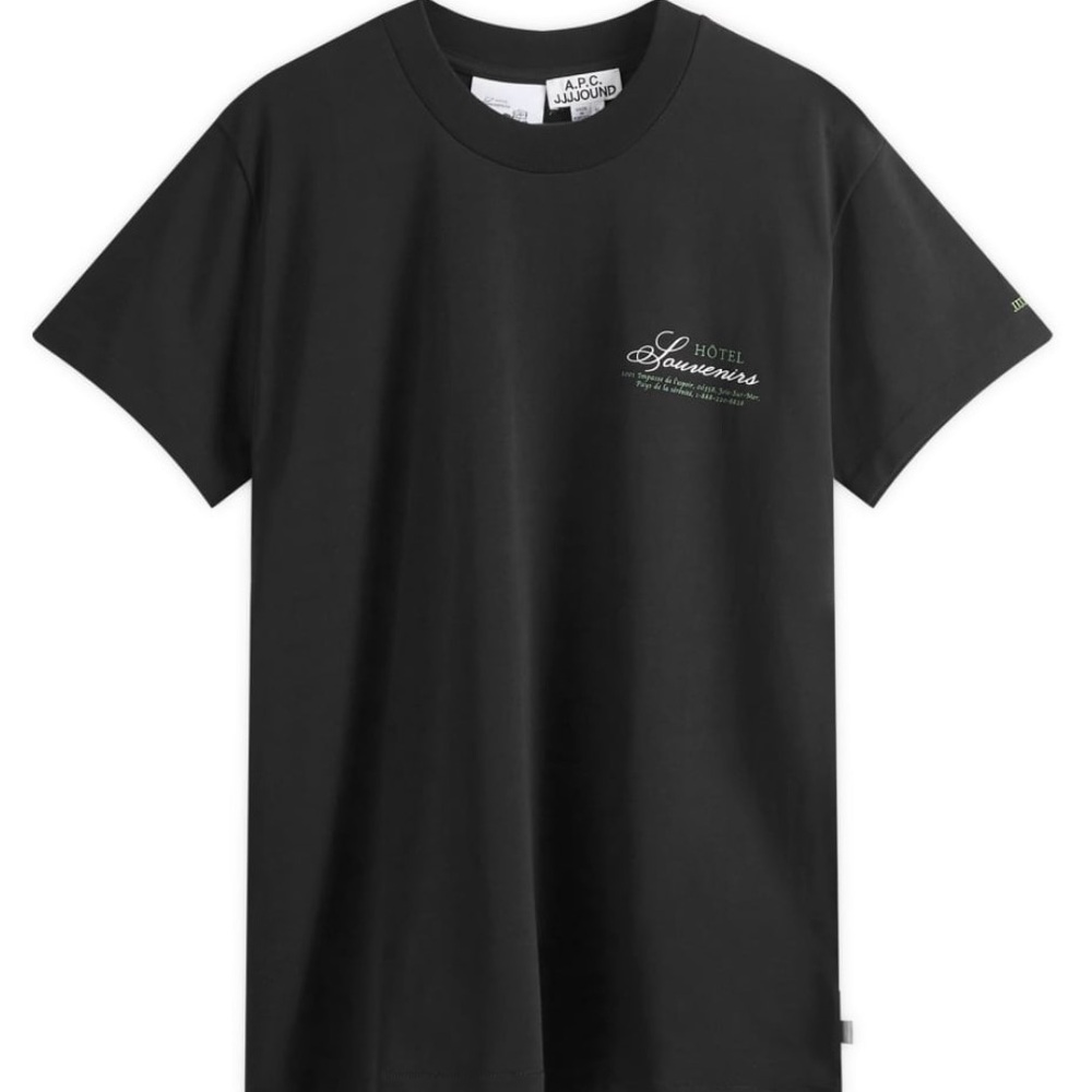 A.P.C. JJJJOUND Black Men's T-Shirt